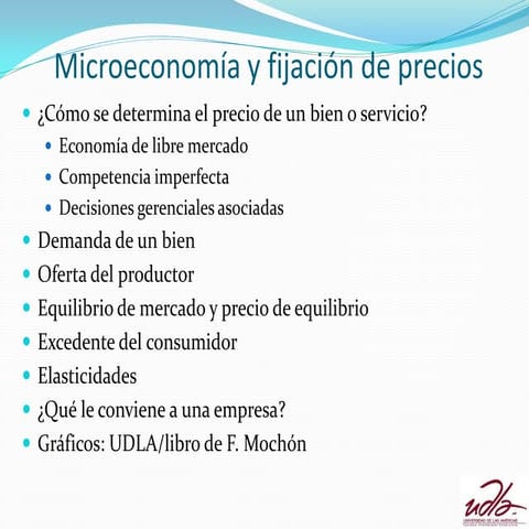 determinacion de los precios