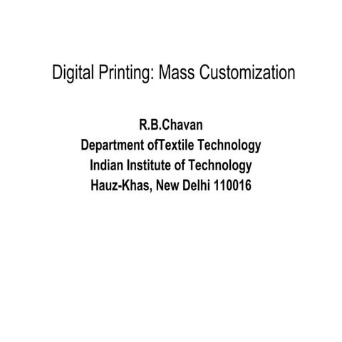 1. digital printing mass customization