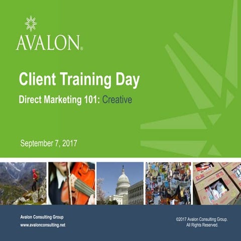 Avalon's DM 101 - Direct Mail and Creative Strategy