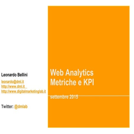 web analytics-metriche-kpi