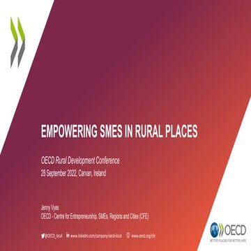 1 - Empowering SMEs in Rural Places - Jenny Vyas