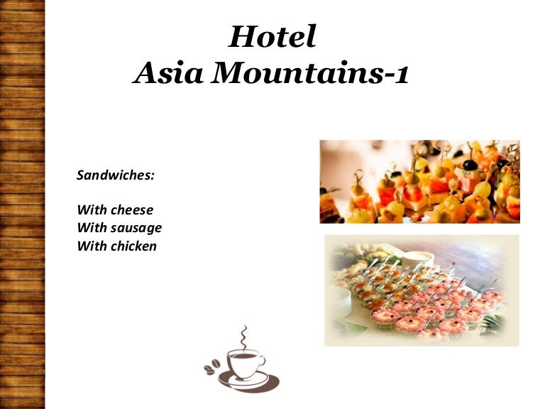 Coffee Break Menu in Asia Mountains Hotel1