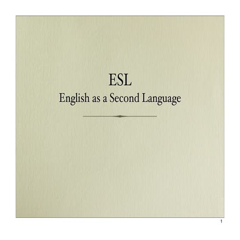 ESL 