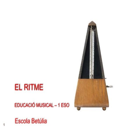 1 ESO - Música - El ritme