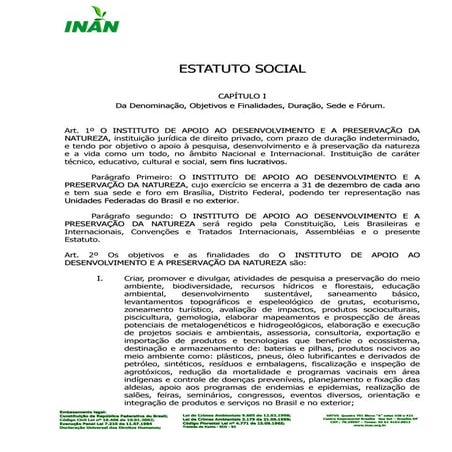 Estatuto do INAN | DOC