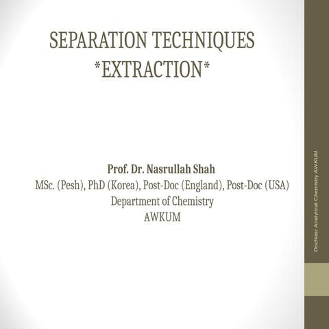 Extraction theory | PPT