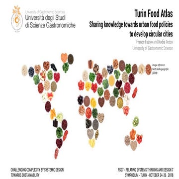 Turin Food Atlas. Sharing knowledge towards urban food policies to ...