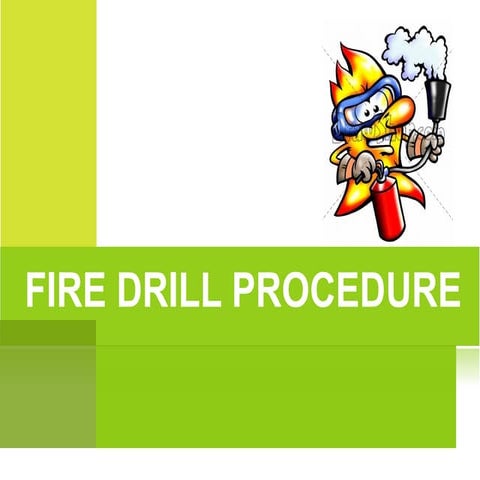 Fire Drill Procedure Ppt
