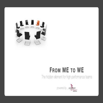 From Me to We (The Element-B Workshop)