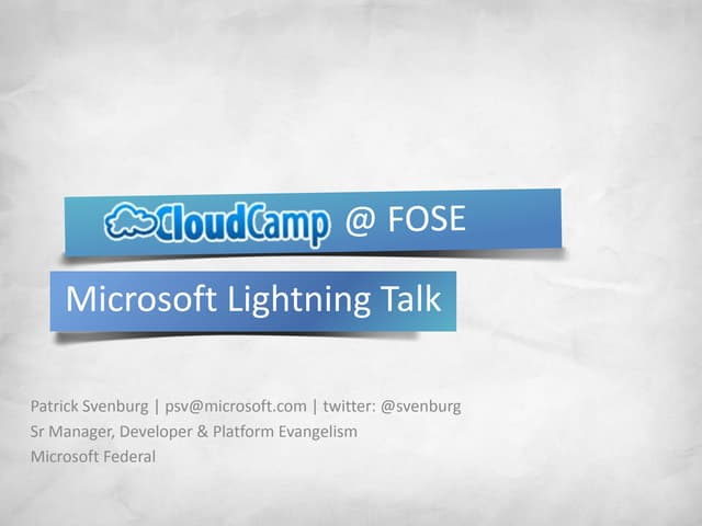 Microsoft Windows Azure