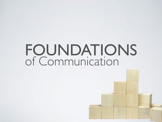 Foundations of Communication and Models of Comm.