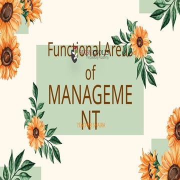 1-Functional-Areas-of-Management Organization