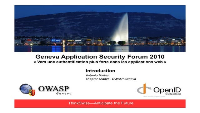 Geneva Application Security Forum: Vers une authentification plus forte dans ...