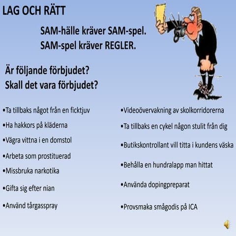 1  genomgång lag o rätt