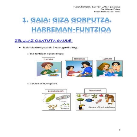 1  GIZA GORPUTZA . HARREMAN FUNTZIOA Santillana Egiten Jakin