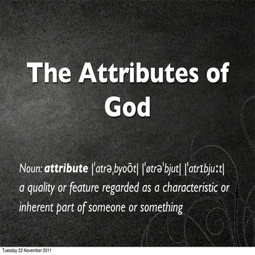 Gods attributes sufficiency