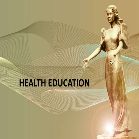 1. health education overview | PPT