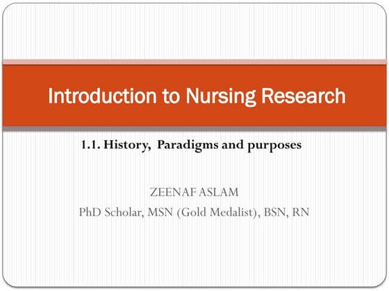 Introduction to Nursing Research | PPTX | Healthcare Industry | Industries
