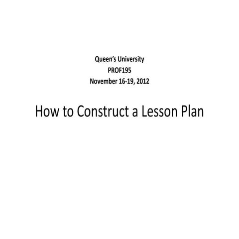 1.how to build a lesson plan 2012