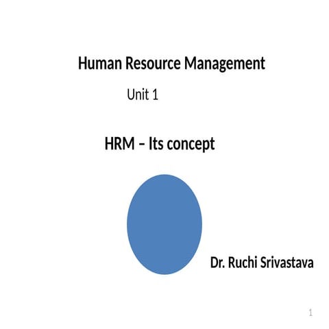 1-Human resource management power point presentation