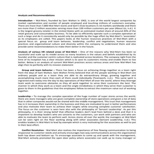 1   human resources practices at wal-mart case study