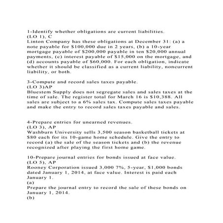 1-Identify whether obligations are current liabilities.(LO 1), C.docx