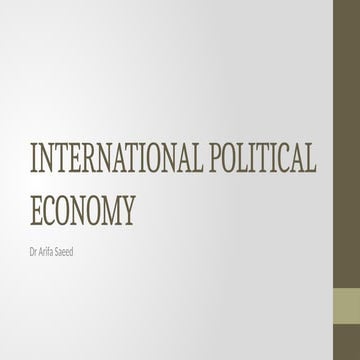 introduction to International Political Eeconomy.pptx