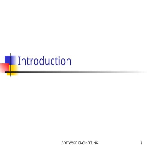 IntroIntroduction to Software Engineering