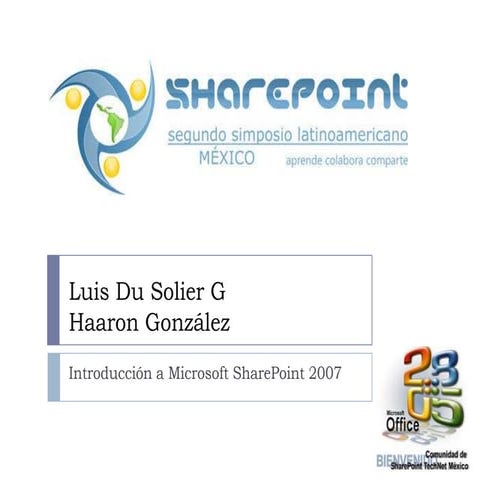 Introduccion a MOSS 2007