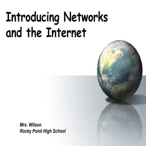 1  Introducing  Networks