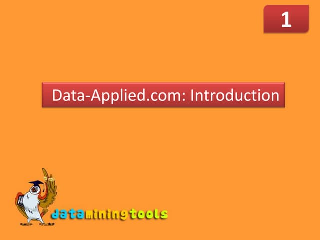 Introduction to Data-Applied