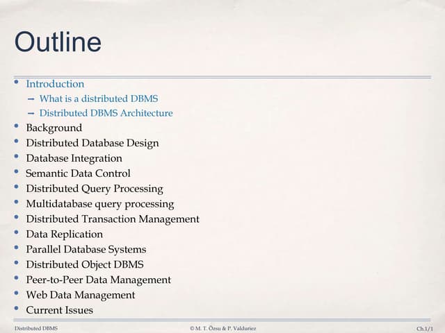1 introduction DDBS