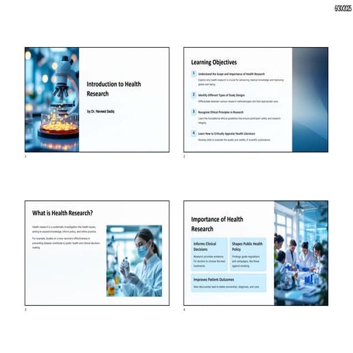 1-Introduction-to-Health-Research and biostats | PDF
