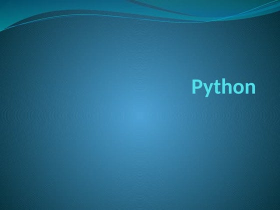 1-Introduction to Python, features of python, history of python(1).pptx