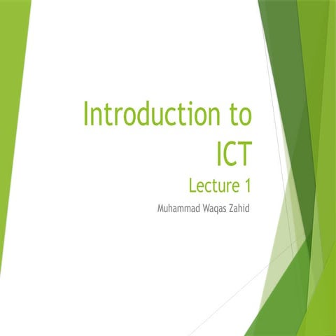 Comprehensive Introduction to ICT and Computer Fundamentals | PPTX