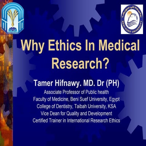 Introduction to research ethics