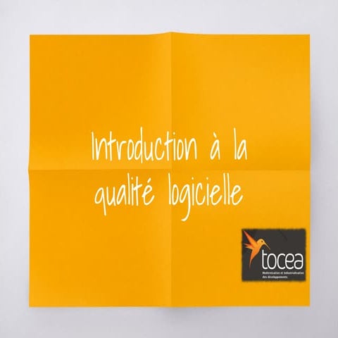 Introduction à la qualité logicielle (1/5)