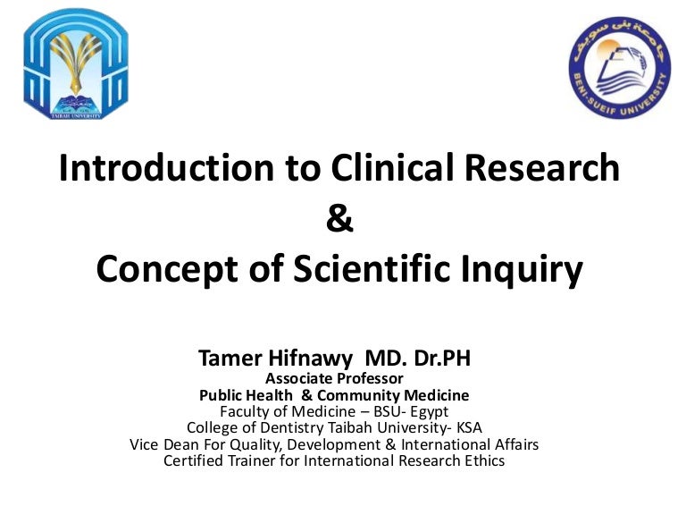 Introduction to clinical research