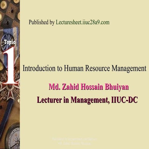 1.introduction to hrm | PPT