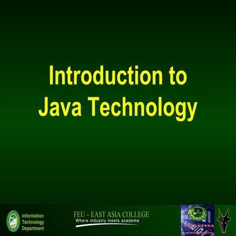1 introduction to java technology | PPT