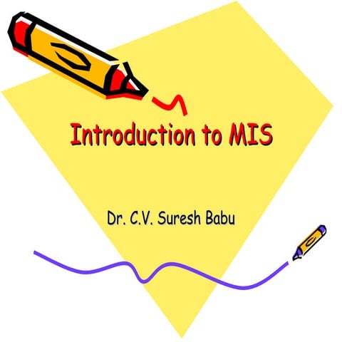 1. Introduction to mis