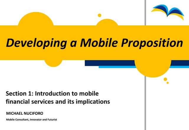 1. Introduction to mobile financial services and its implications