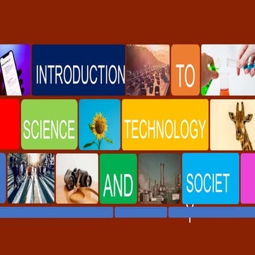 1 - Introduction to Science Technology Society pptx