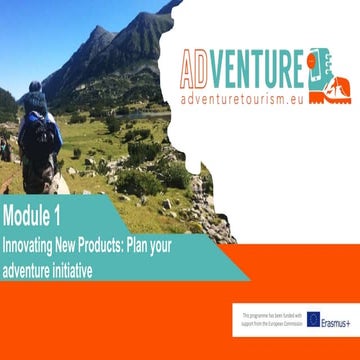Plan your adventure initiative - Module 1 | PPTX