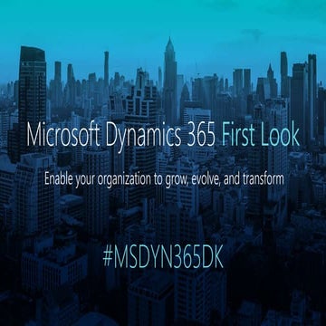 Microsoft Dynamics 365 – Your way to Digital transformation