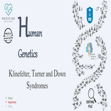 1-Klinefelter, Turner and Down Syndromes.pptx
