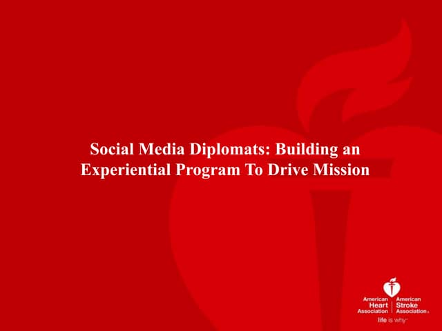 Social Media Diplomats: Building an...