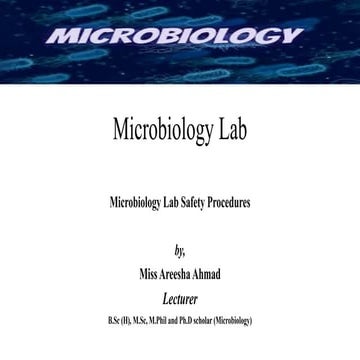Safe Use of Laboratory: Biosafety Guidelines and Laboratory Practices | PDF