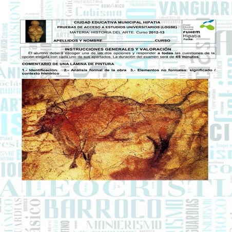 1.  lamina  comentario curso 2º a   2012-13