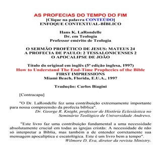 As Profecias do Tempo do Fim - LaRo...